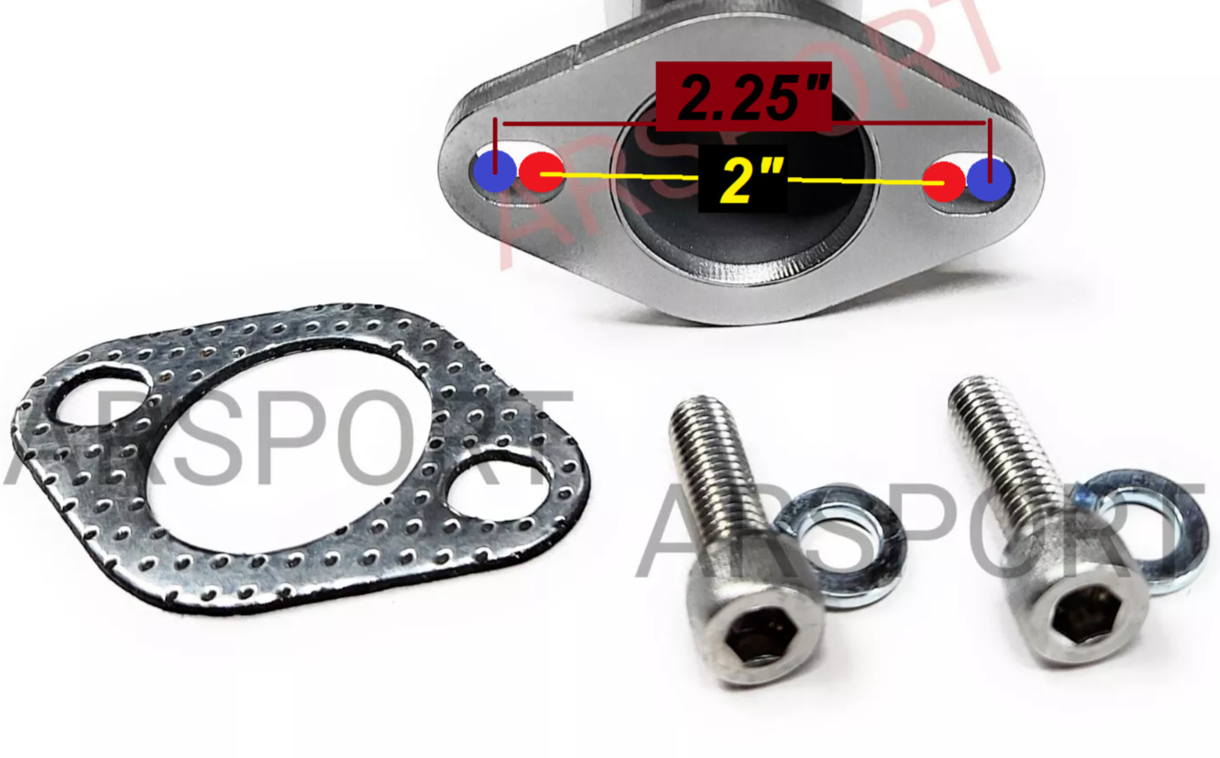 Exhaust Flex Pipe Adaptor for Predator Max 459cc, Duromax XP16HPE & XP18HPE 457