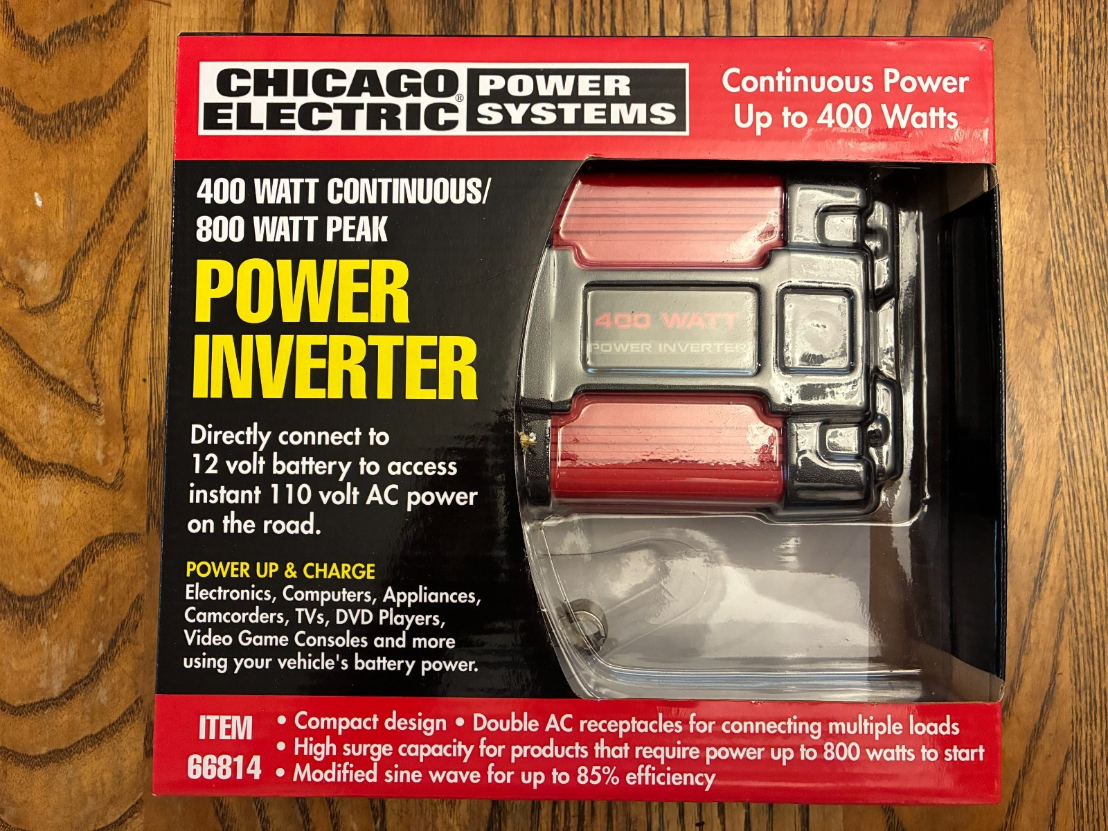 Chicago Electric 400W Power Inverter