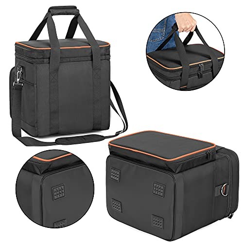 Double-Layer Carrying Case Compatible with Jackery Portable Large(Fits 1000W)