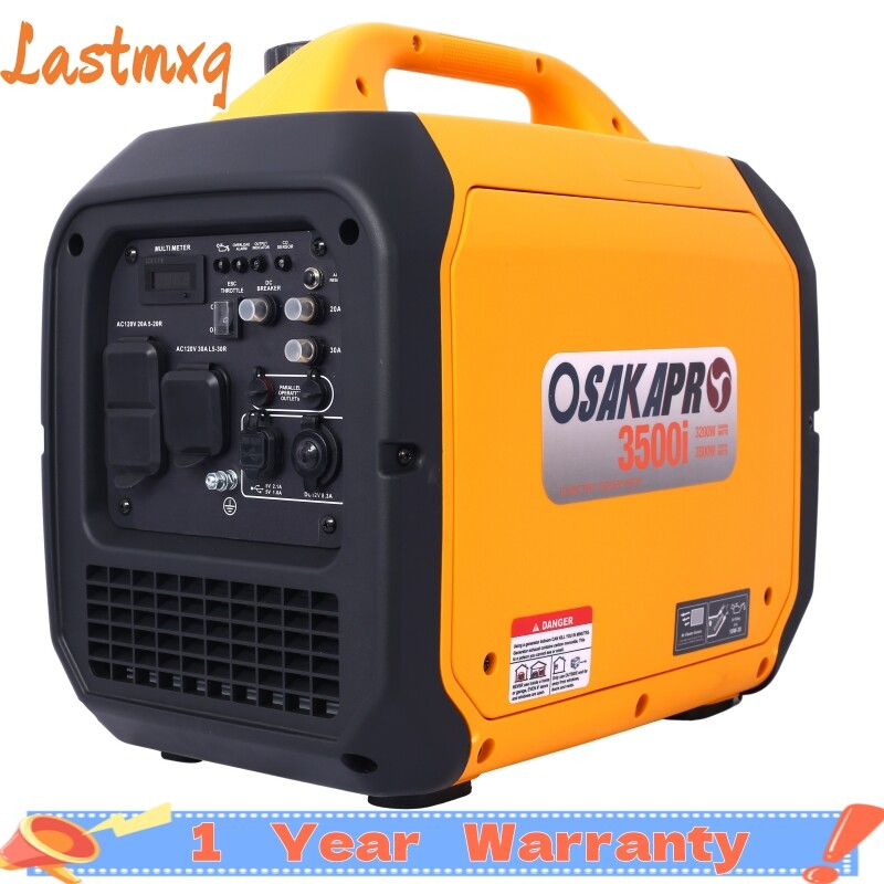 3500 Watt Portable Inverter Generator Gas Powered, EPA Compliant for Camping