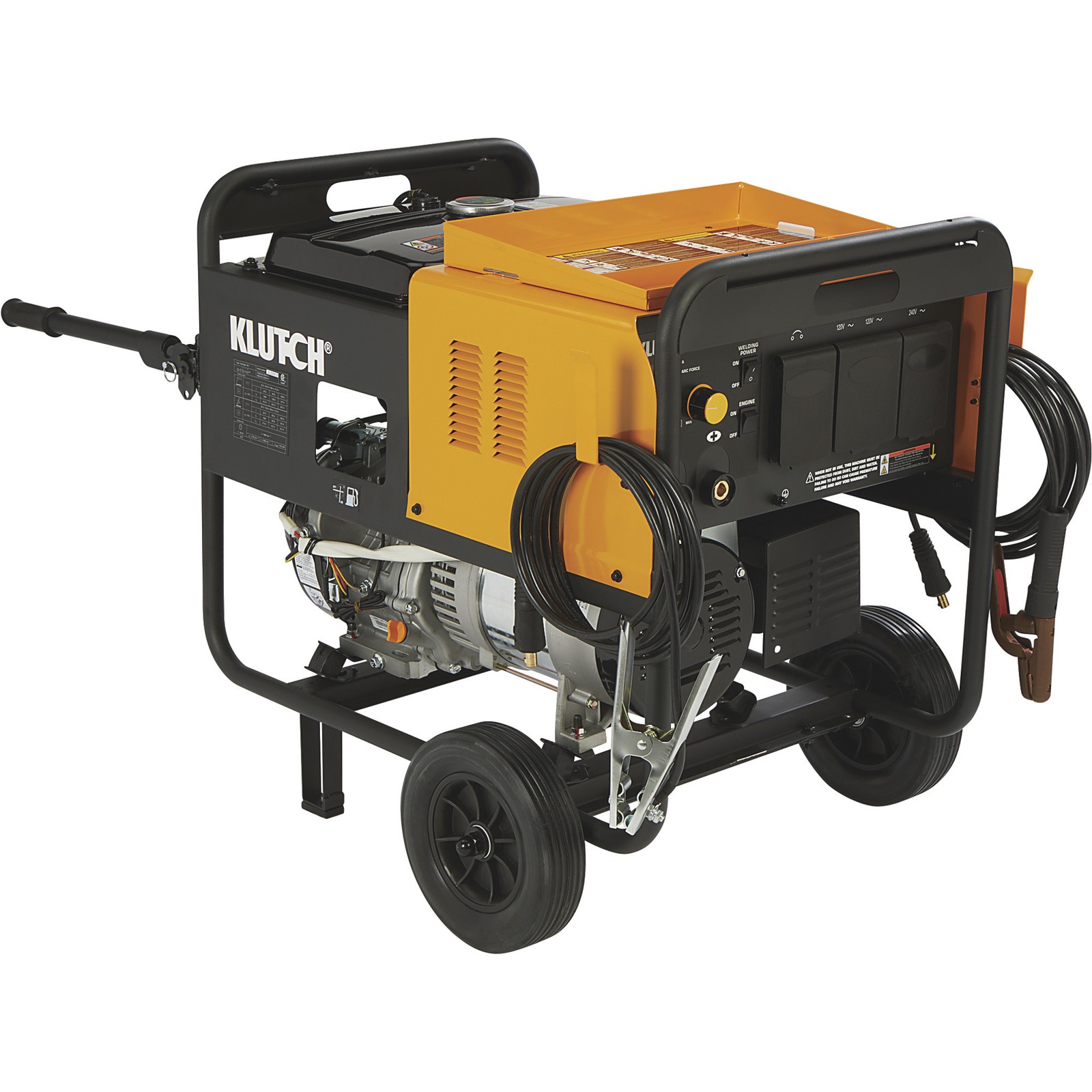 Klutch 6000 Watt Dual-Voltage Engine-Driven Inverter DC Arc Welder/AC Generator