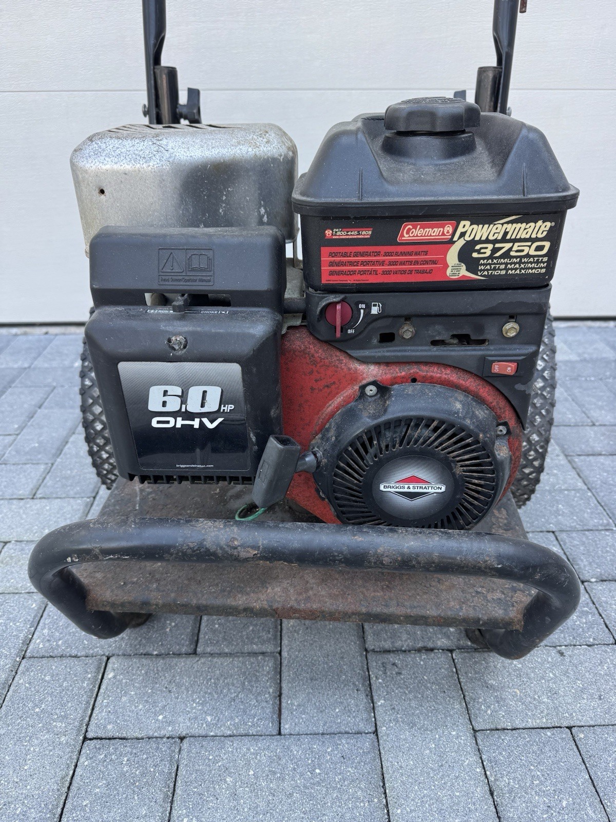 Coleman Powermate 3750W Gas Generator 3000W Briggs 6HP Portable