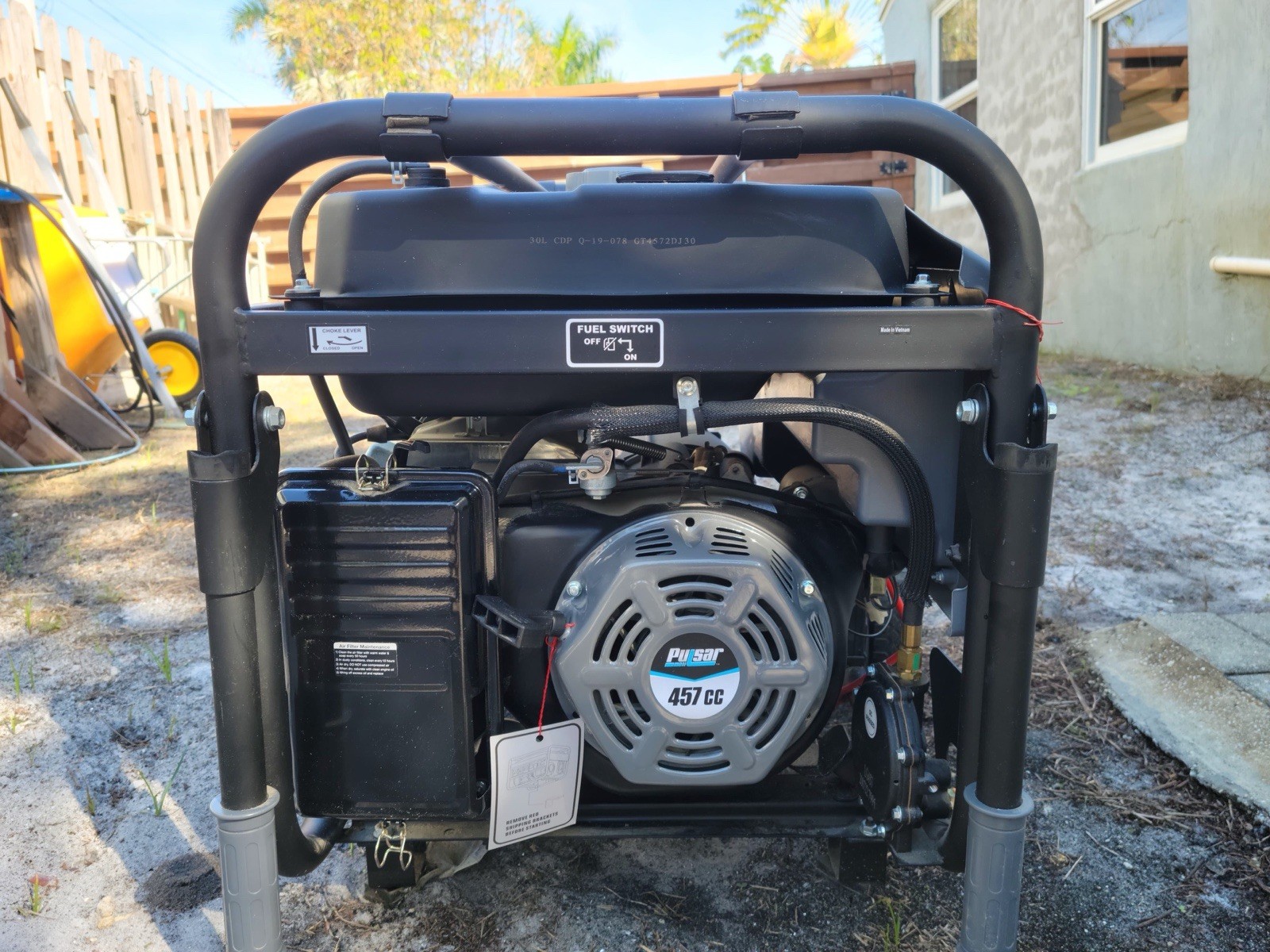 Pulsar G12KBN 12,000W Dual Fuel Generator Propane/Gas, Electric Start, Heavy D