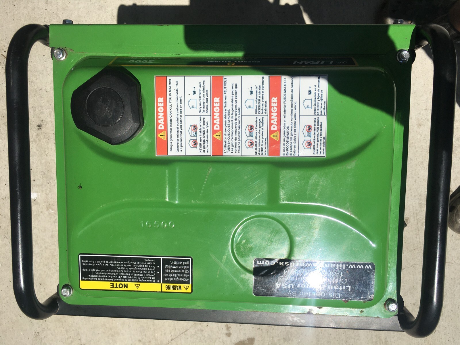 LiFan ES2000 Energy Storm 1400W/1600W Inverter Generator