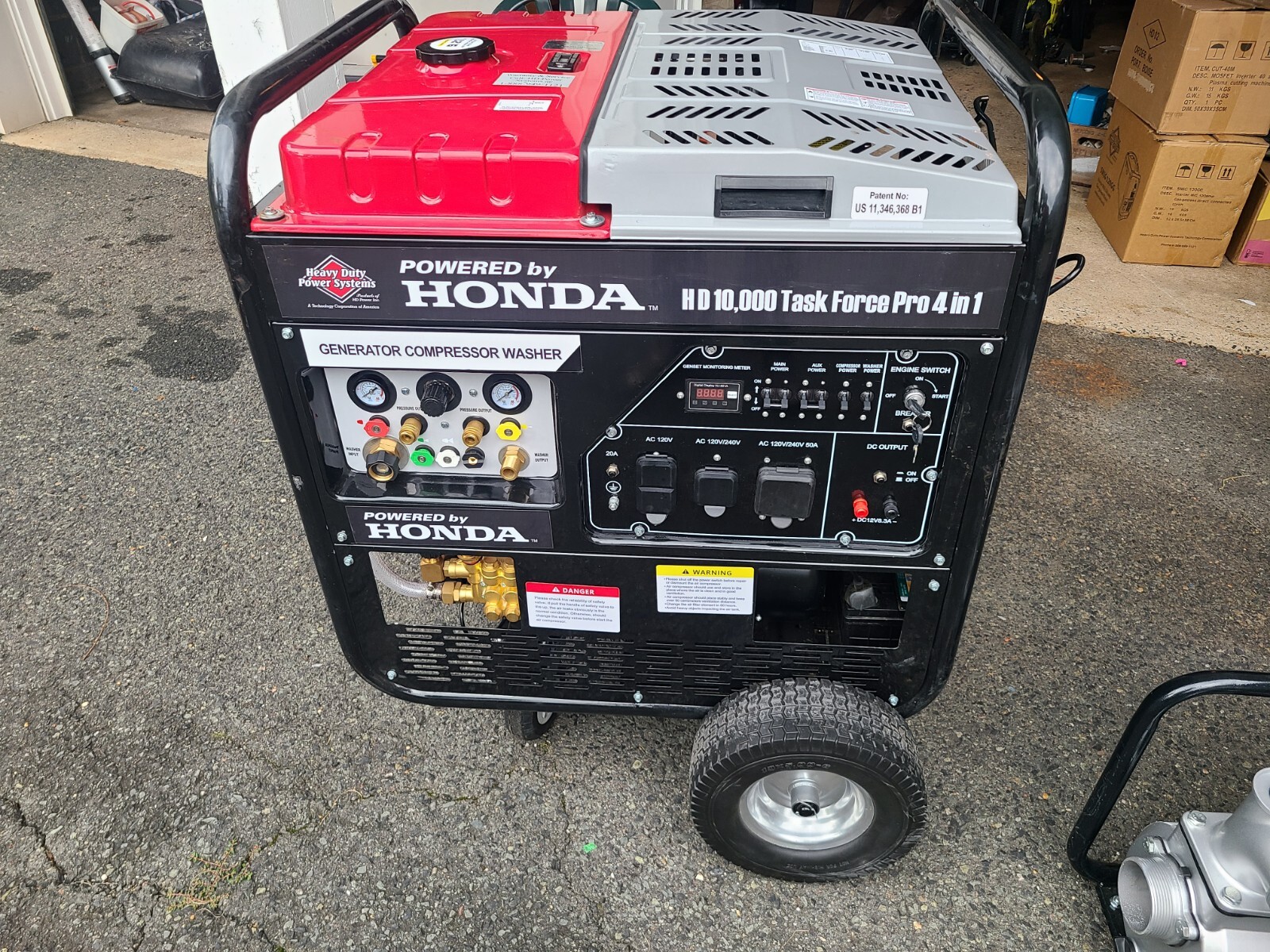 Honda 10,000 watt 4 in 1 Generator/Compressor/Power Washer/DC Charger