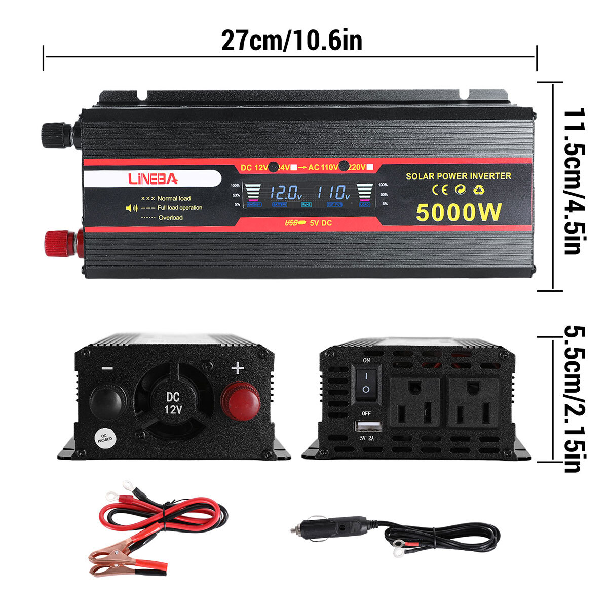 110V Solar Panel System Solar Panel + Controller+5000W Inverter Power Generation