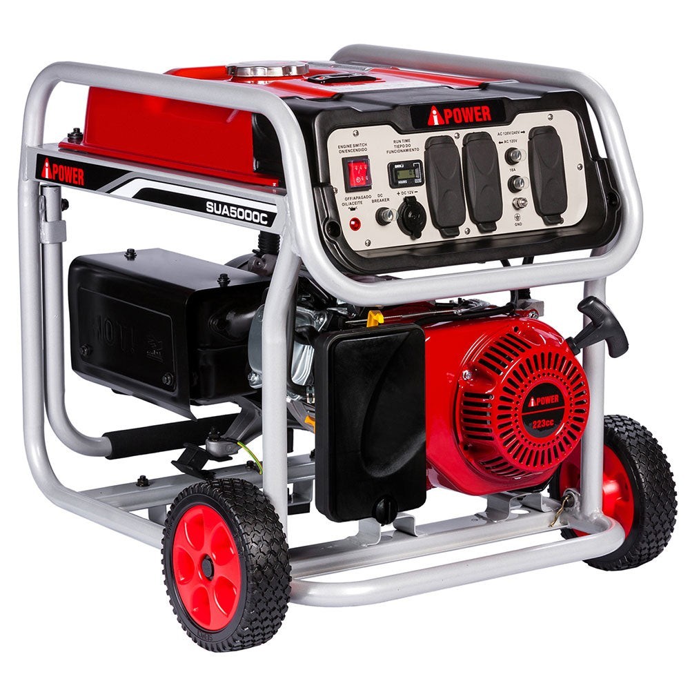 A-iPower 5000Watt Portable Generator Gas Powered RV Home Backup Outdoor