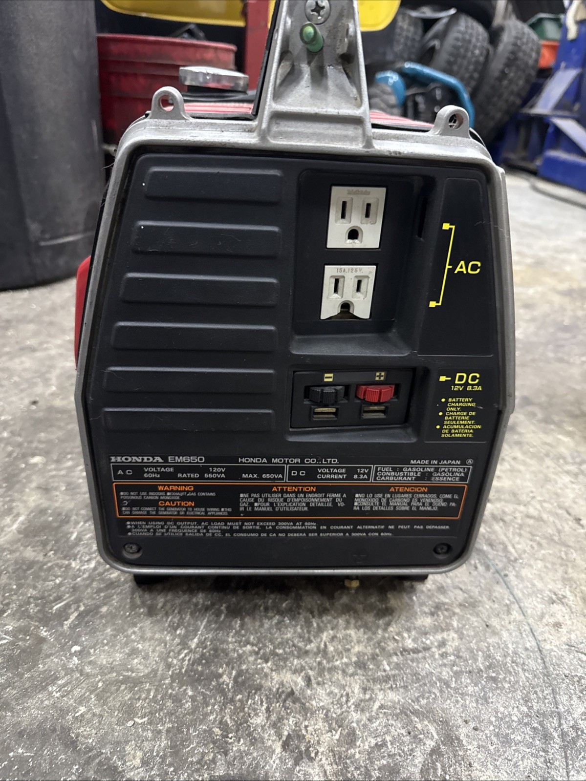 Honda EM650 Generator EM-650 Starts/Runs Well