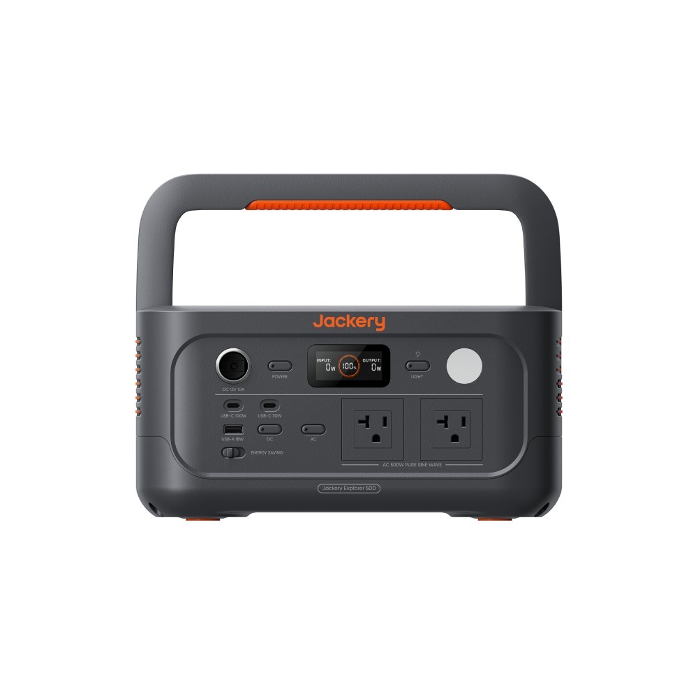 Jackery Explorer 500 Black 518Wh Lightweight Portable Home Backup Power Station