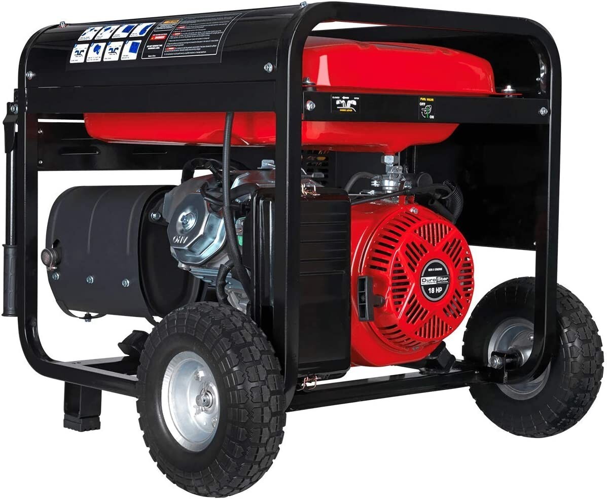 Durostar 10,000-Watt Portable RV Ready Gas Powered Generator with Electric Start