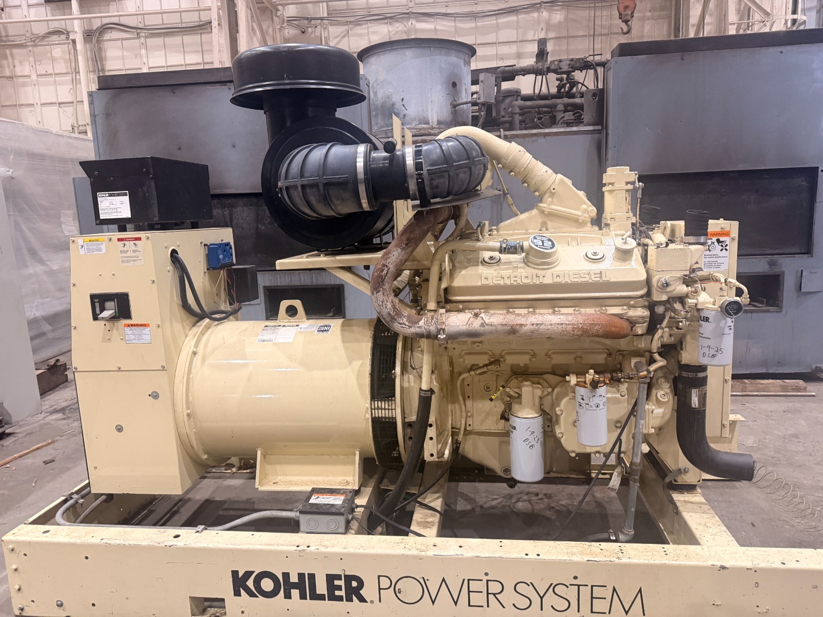 Kohler 350R0ZD Diesel Generator with Muffler 350kw low hours