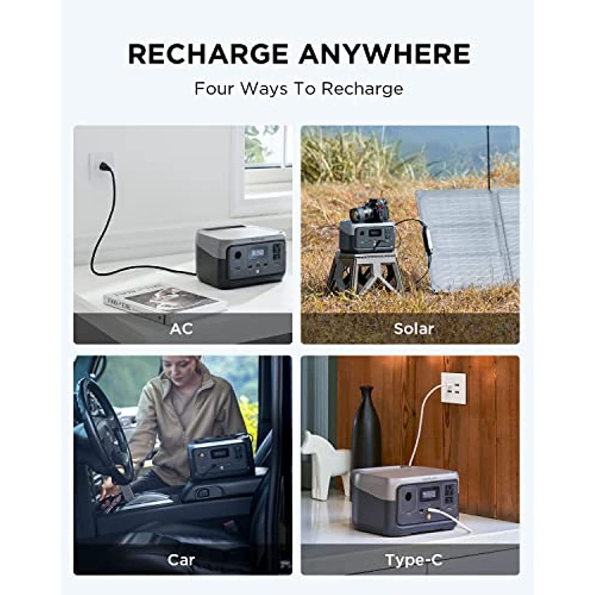 Portable Power Station 2256Wh LiFePO4 Battery/1 Hour Fast Charging Camping RV US