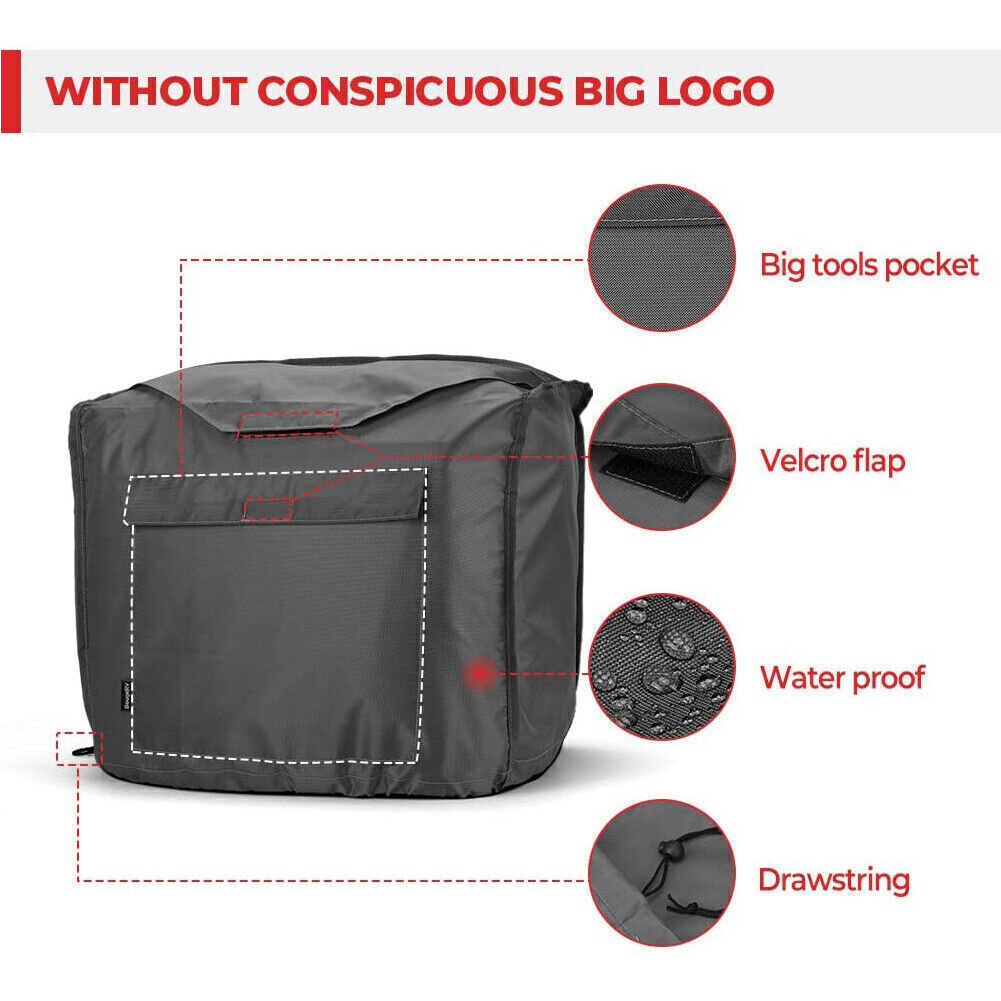 Waterproof Generator Cover w/ Storage Pocket for Honda Eu2000i Eu2200i Generator