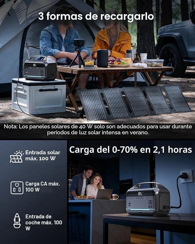 DaranEner NEO300 Portable Power Station 288Wh 350W LiFePO4 USB-C 110V