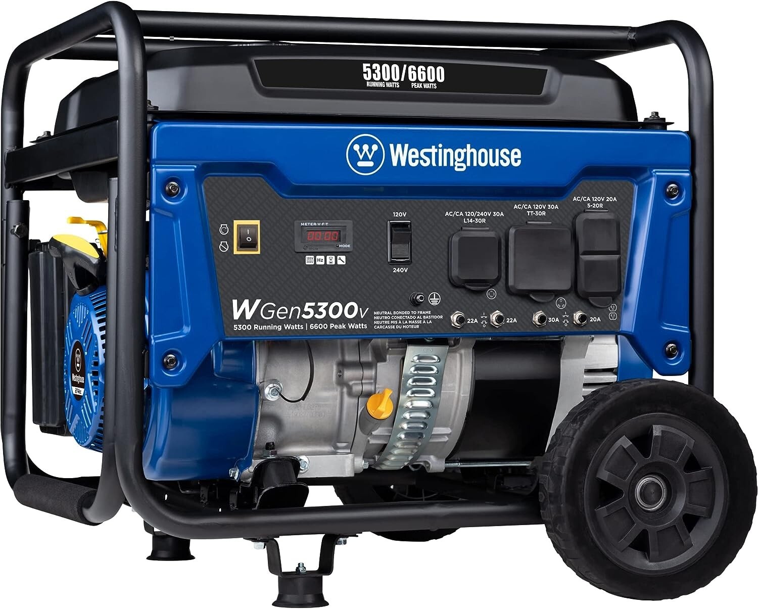Westinghouse WGen5300v 6,600-W Portable RV Ready Gas Powered Generator Home RV