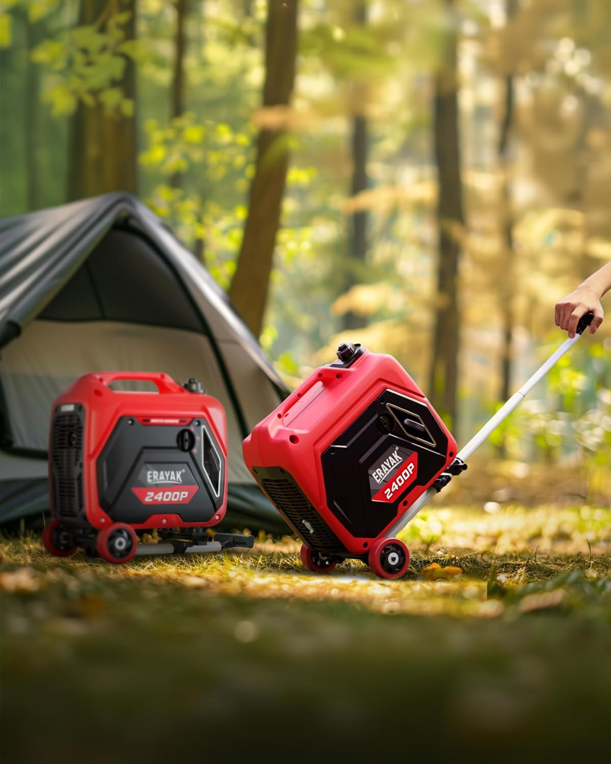 2400W Portable Inverter Generator for Home Use, Super Quiet Small Generator for