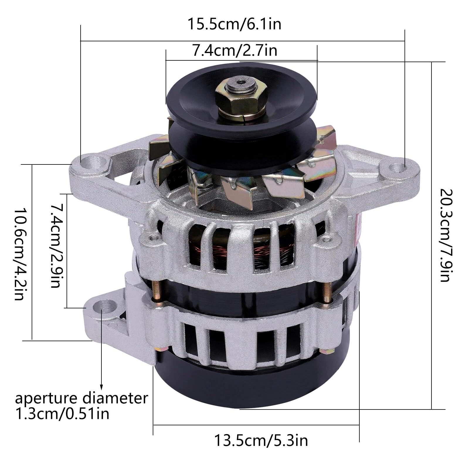 2000W Permanent Magnet Generator 24V Brushless Pure Copper DC Generator