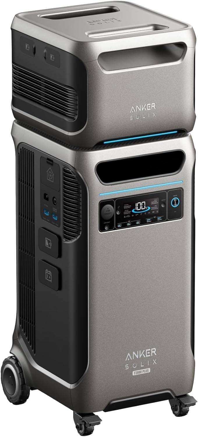 Anker SOLIX F3800 Plus Performance Portable Power Station with Expansion Battery