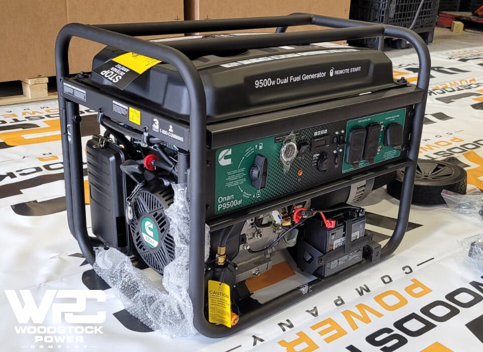 Cummins Onan P9500df Dual Fuel Portable Generator – Black