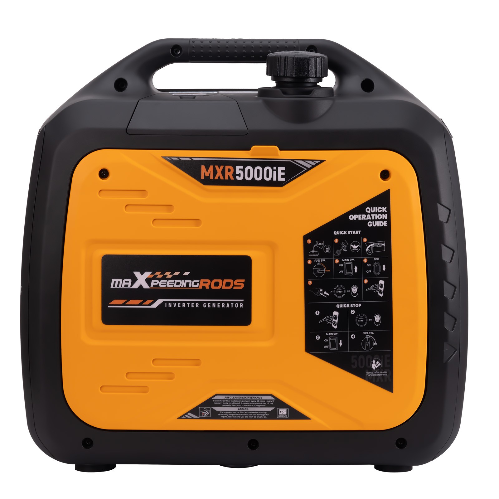 5000W Inverter Generator Electric Remote Start Gas Powered 120V 60Hz