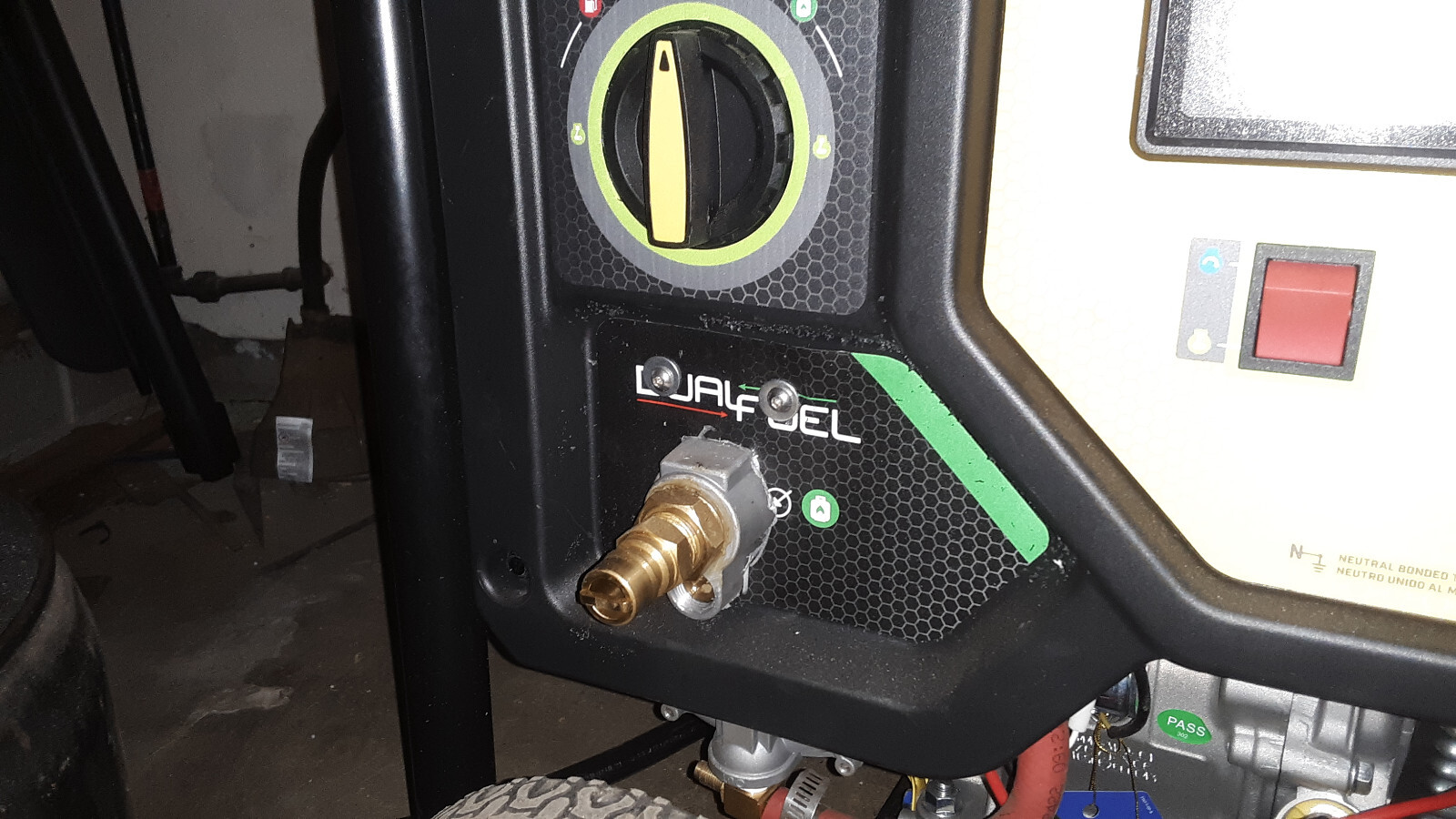 Champion generator 9375 watt portable electric start tri fuel model 201040 used