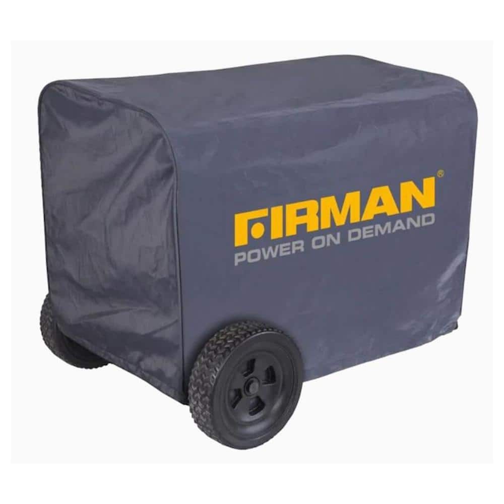 FIRMAN Generator Cover Portable Heavy Duty Waterproof Vinyl Black 5000-8000 Watt