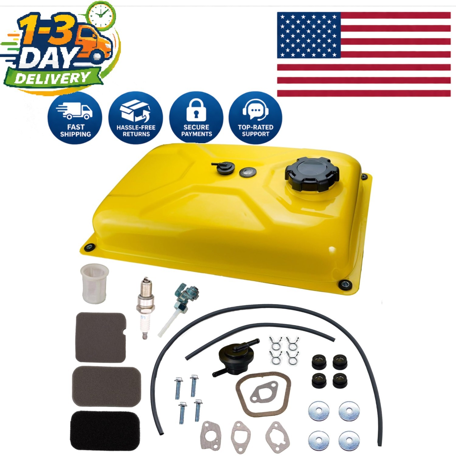 Complete Metal Fuel Tank with Accessories for Champion Generators 7200-12500