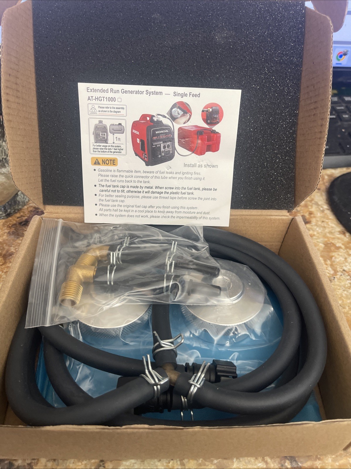 For Honda EU1000i / EU2000i / EU2200i HND1.2CD Dual System Extended Run Fuel Kit