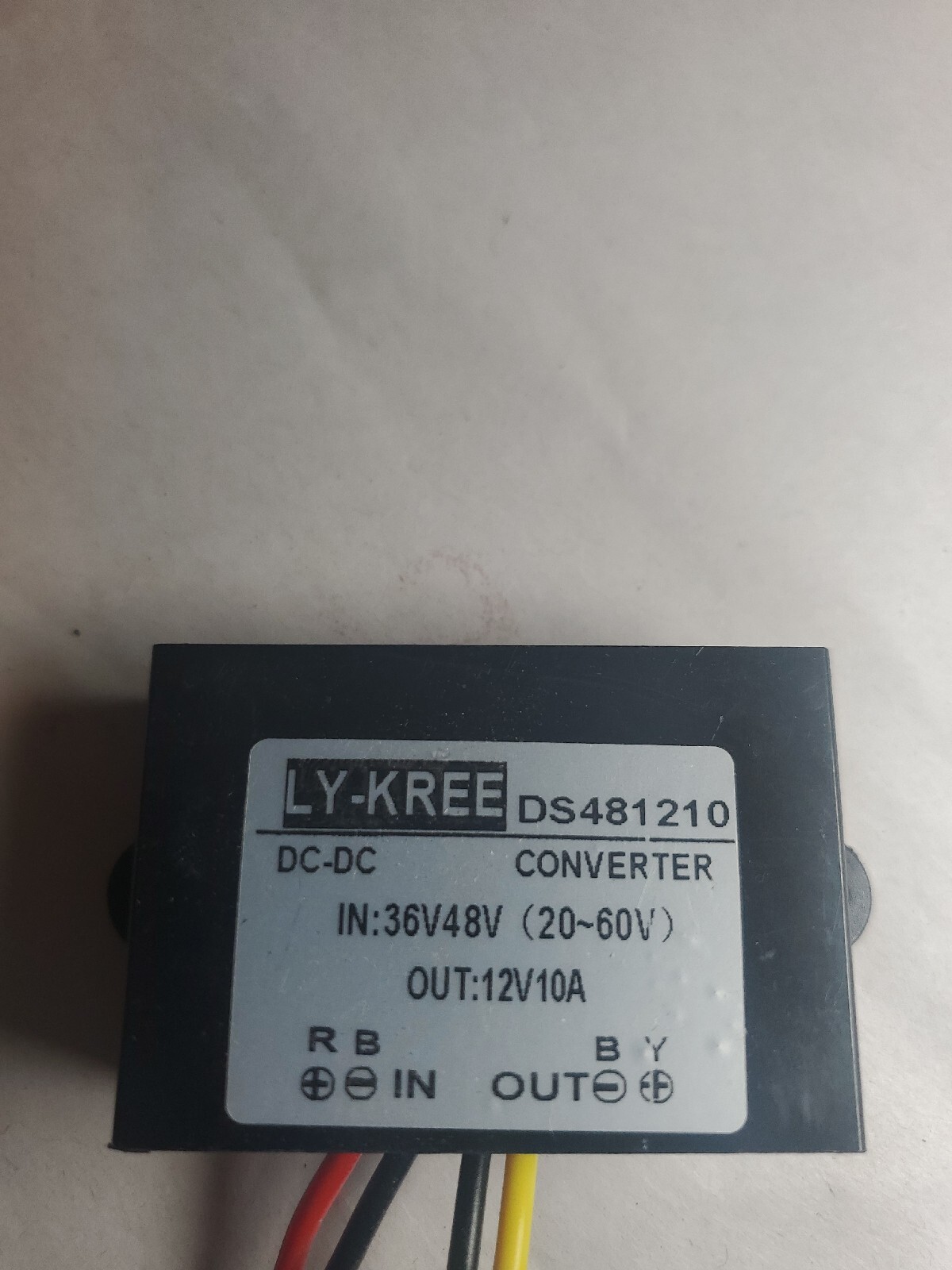 Ly-Kree DS481210 Stepdown Converter Module Black 36V/48V TO 12V 10A