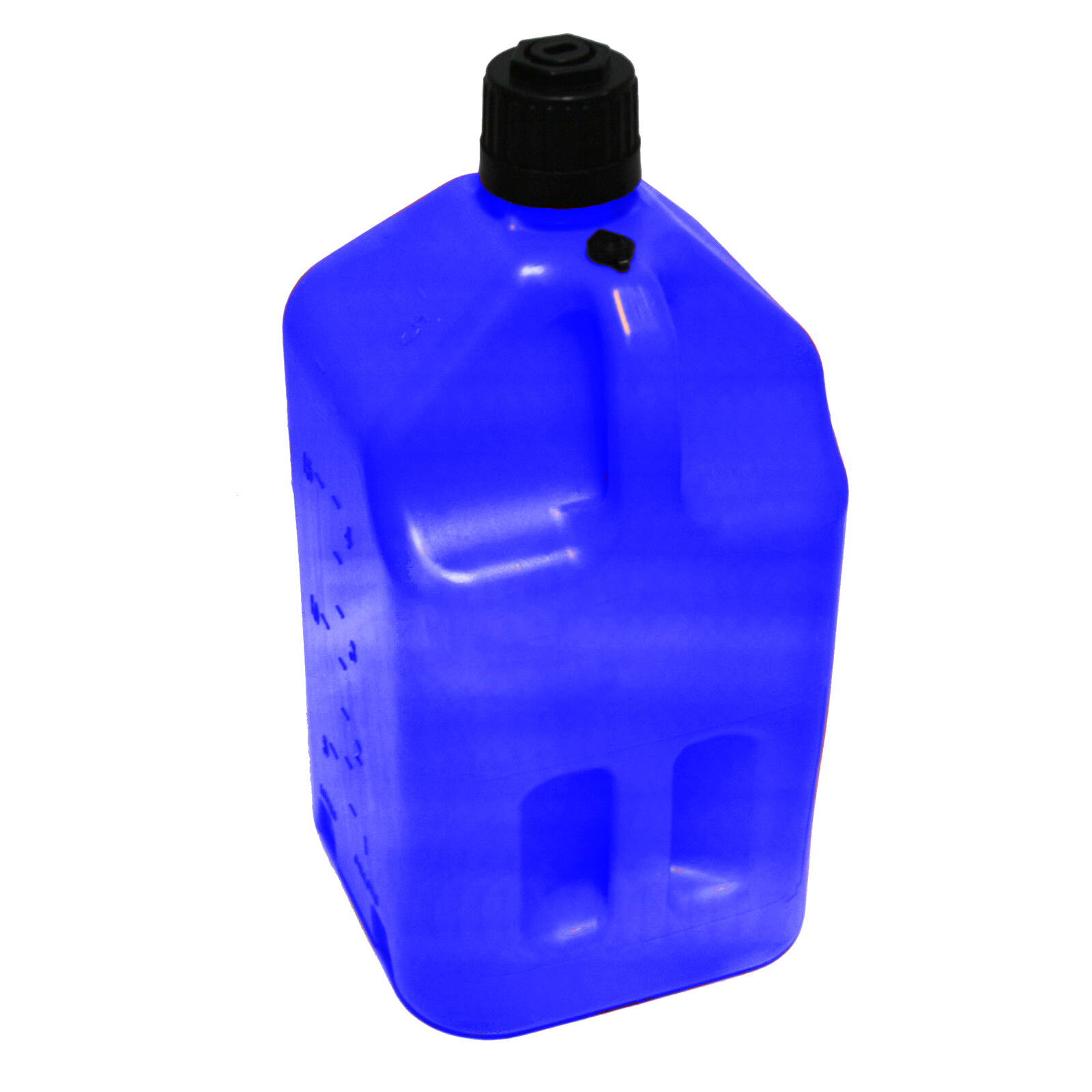 SURVIVAL WATER FUEL STORAGE 5 GALLON UTILITY FUEL DUMP JUG WITH FILL HOSE BLUE