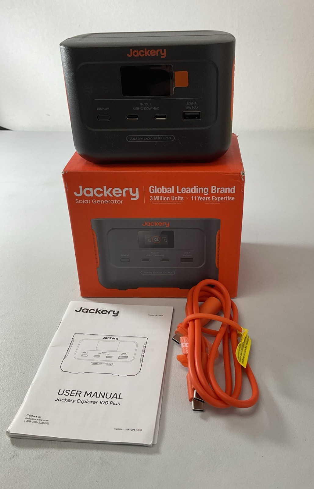 Jackery Explorer 100 Plus 99.2Wh Portable Power Station – LiFePO4 Battery 128W