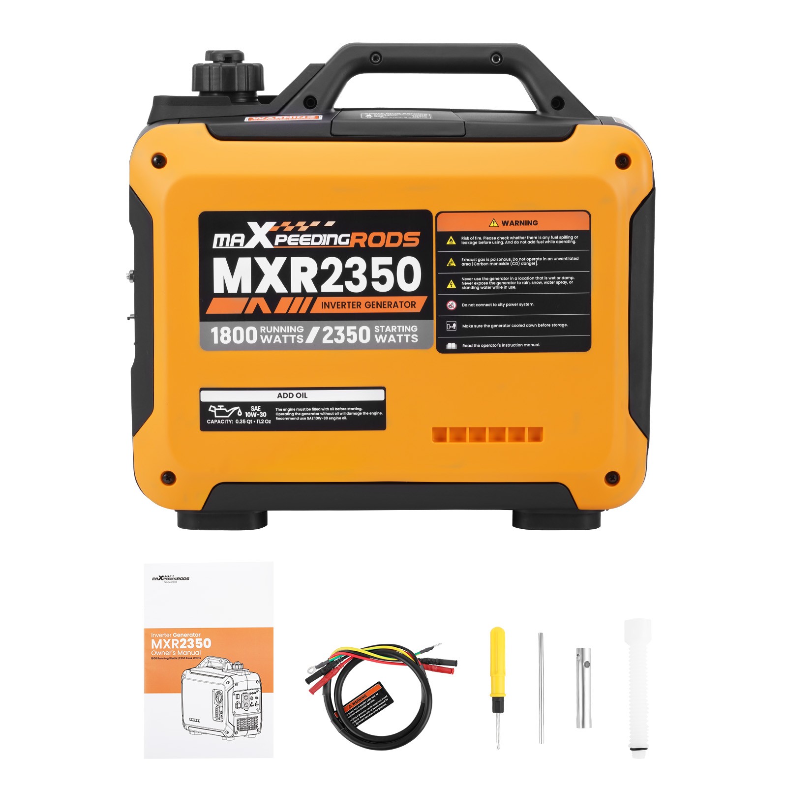 2350W Inverter Generator Perfect for Outdoor Weddings, 58dB Quiet Operation
