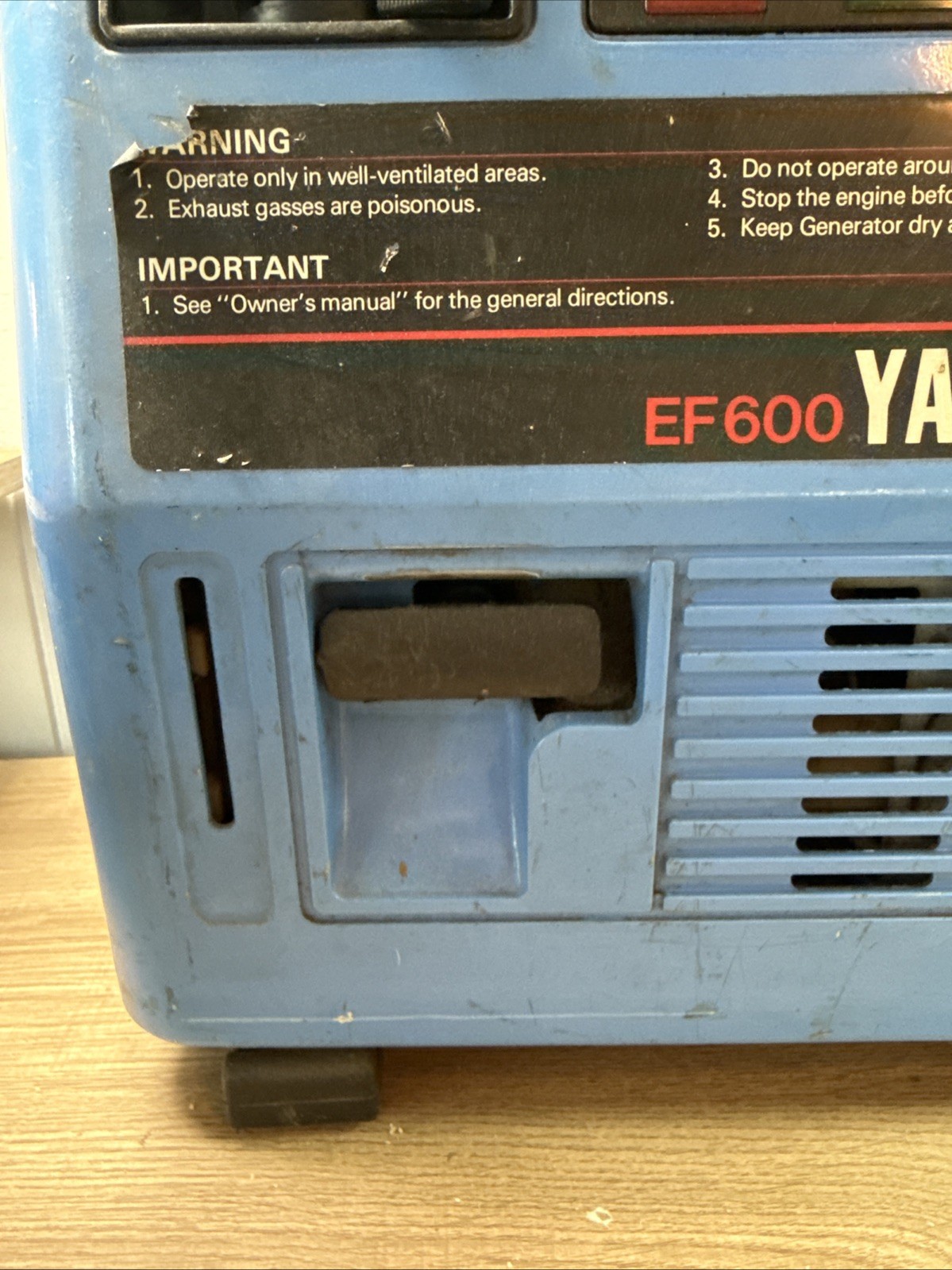 Yamaha Ef600 Generator 120V 60Hz EF 600
