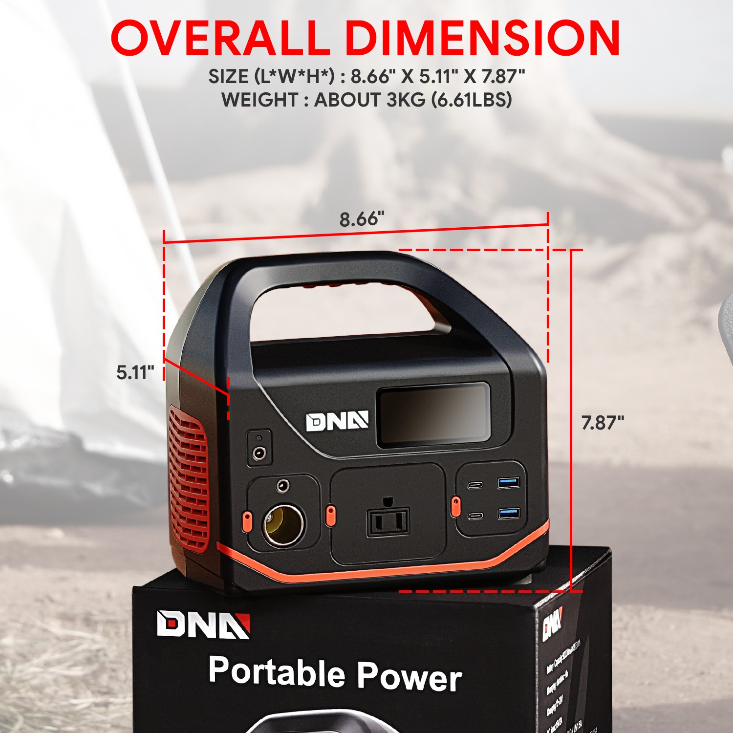 300W Portable Power Station PowerBank Indoor/ Outdoor/ Camping/ Solar Generator