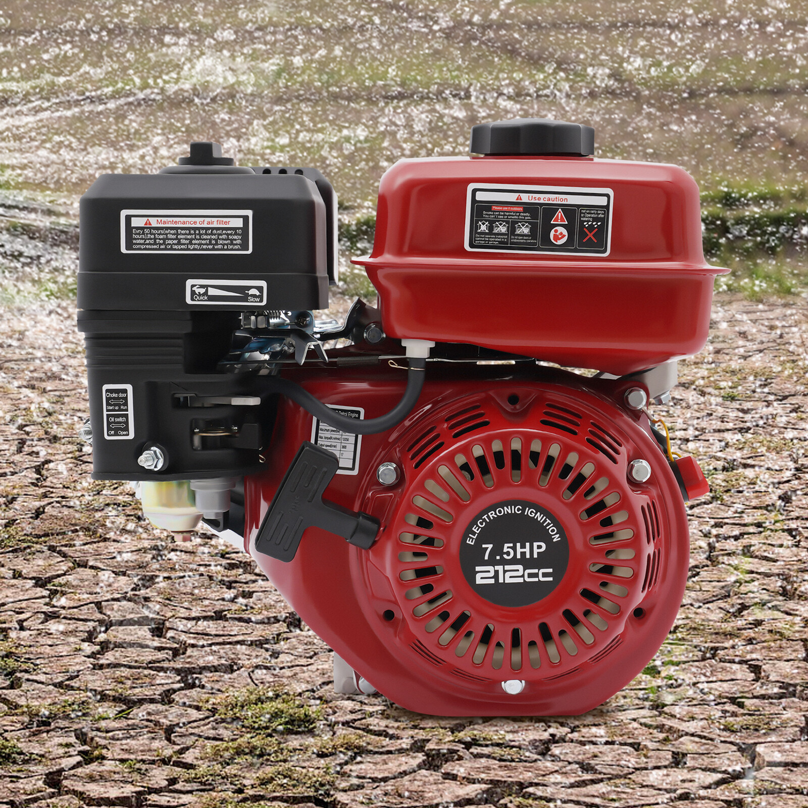 3000W 7.5 HP Motor 4 Stroke Gas Powered Portable Engine Gasoline 36.2*31.3*33cm