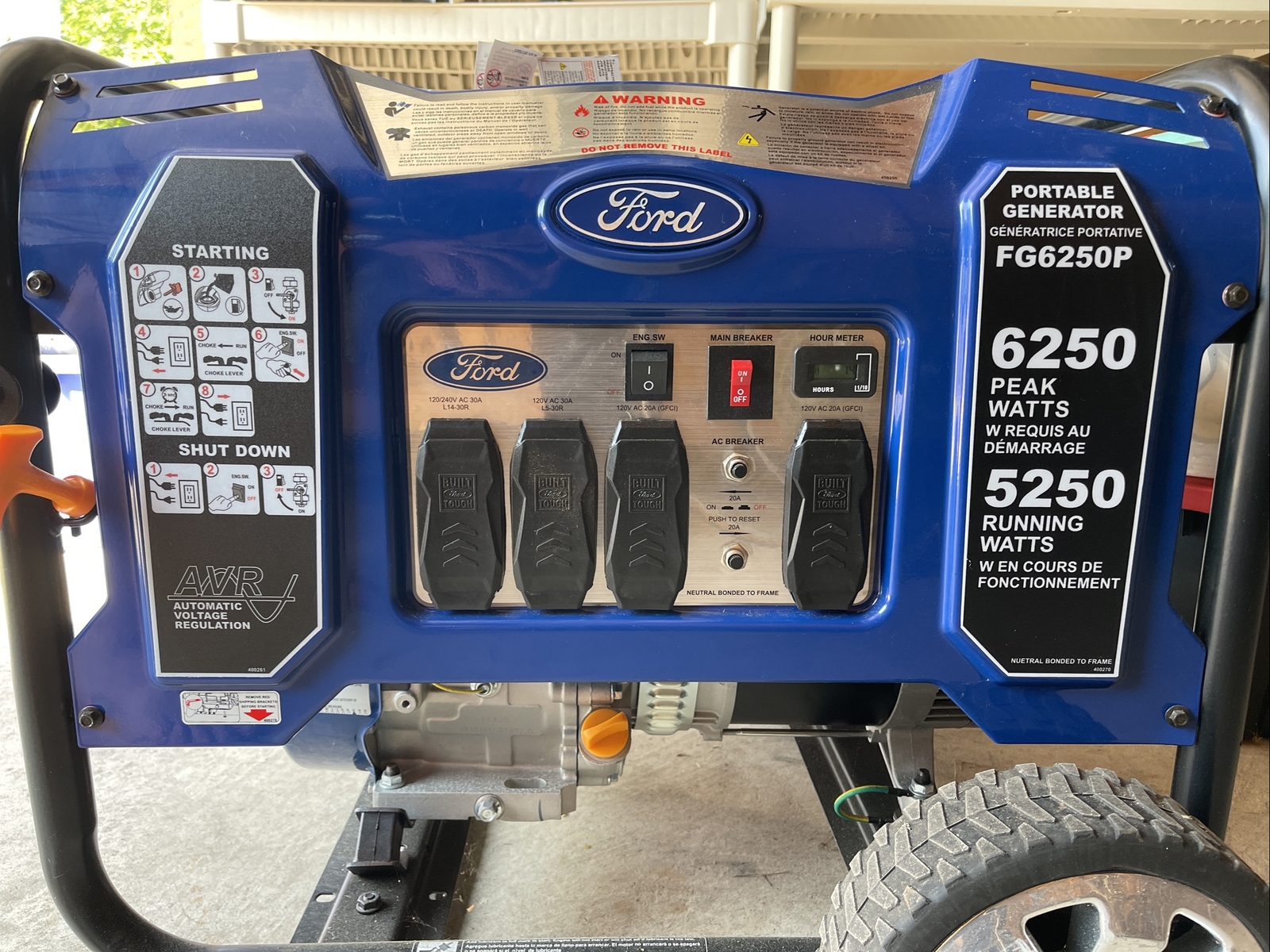 Ford 6250P Portable Generator