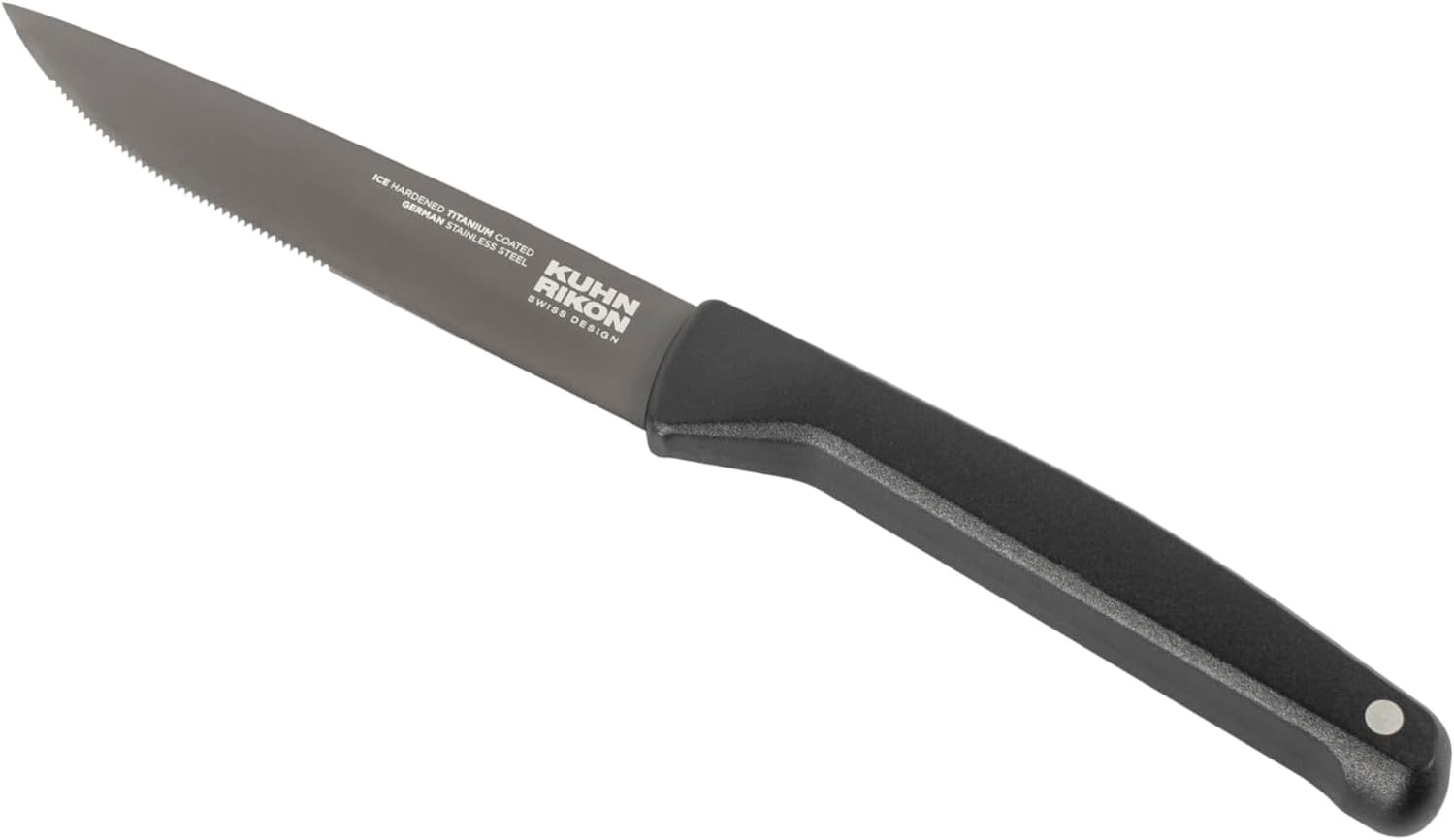 ICED Steak Knives 4 Pack, Ice Hardened German Stainless Steel, Titanium Coated 4