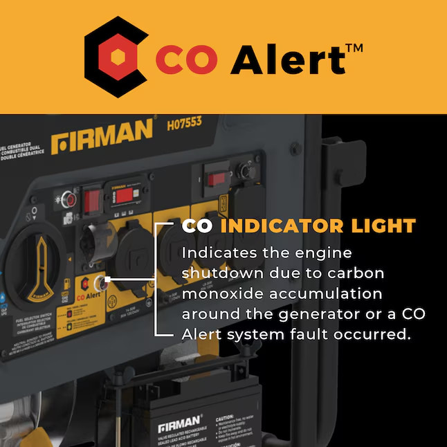 Firman H07553 Electric Start 120/240V with Power Cord and Cover 9400 Starting