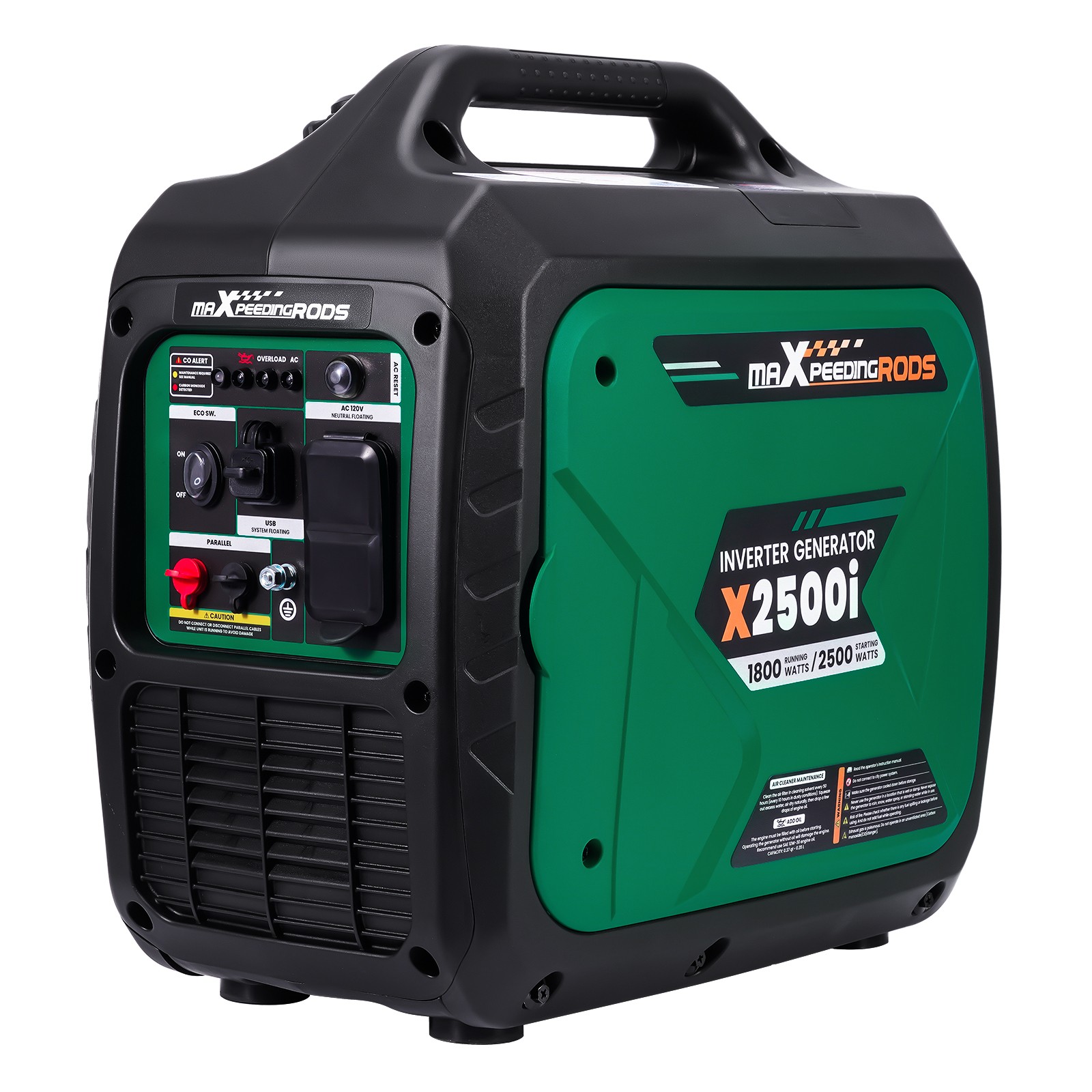 2500W 18kg Portable Gasoline Inverter Generator Eco Quiet For Outdoor Party