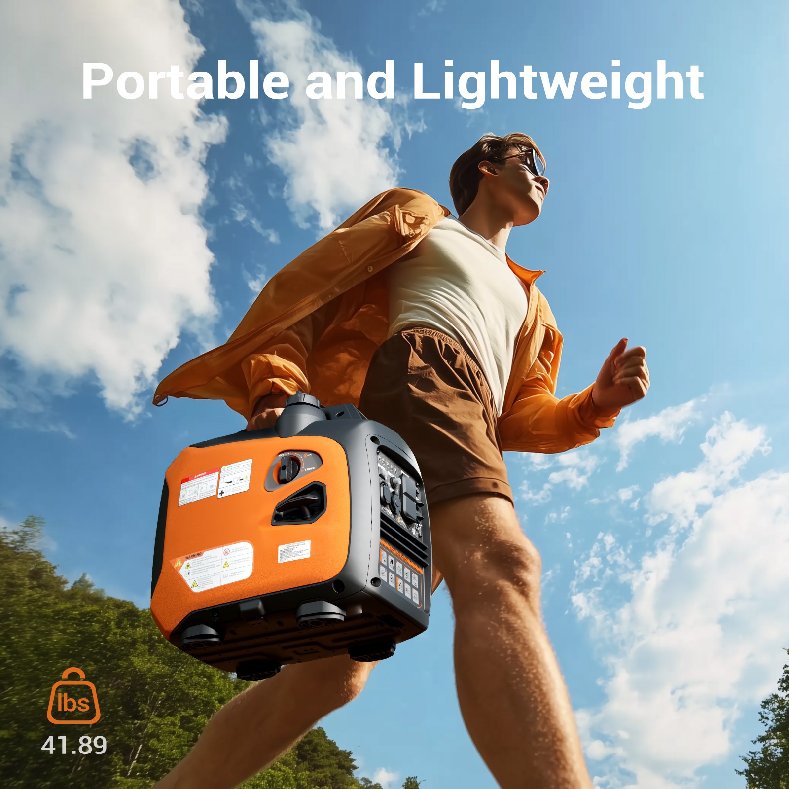 2500 Watt Generator Super Quiet Portable RV Ready Gas Inverter Generator Outdoor