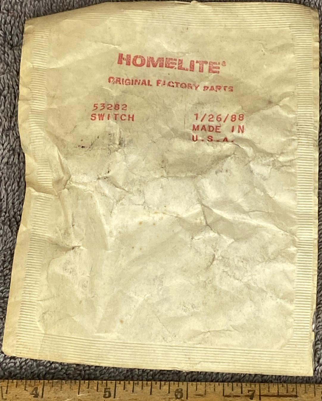 Homelite 53282 Generator Switch 3A 250V New Old Stock Genuine OEM Replacement