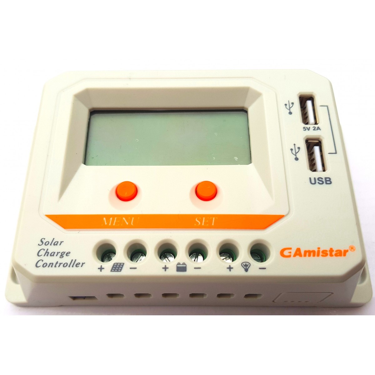 Solar Charge Controller Battery 12/24V 20A PWM Display 2 Outputs USB 2A