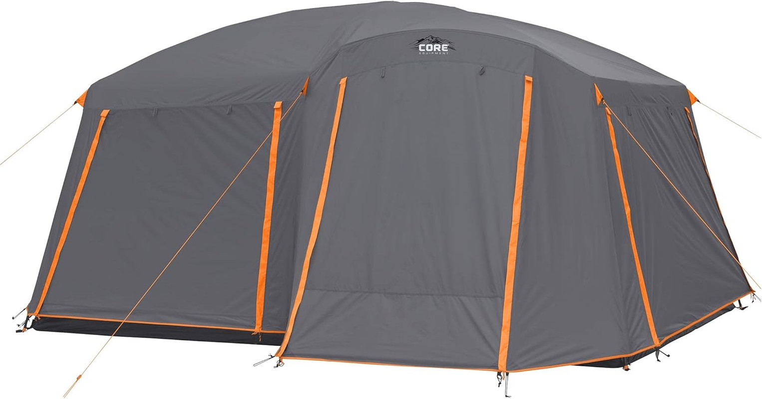 CORE Tent For Car/Family Camping 10 Person W/Full Rainfly For Outdoor Adventures
