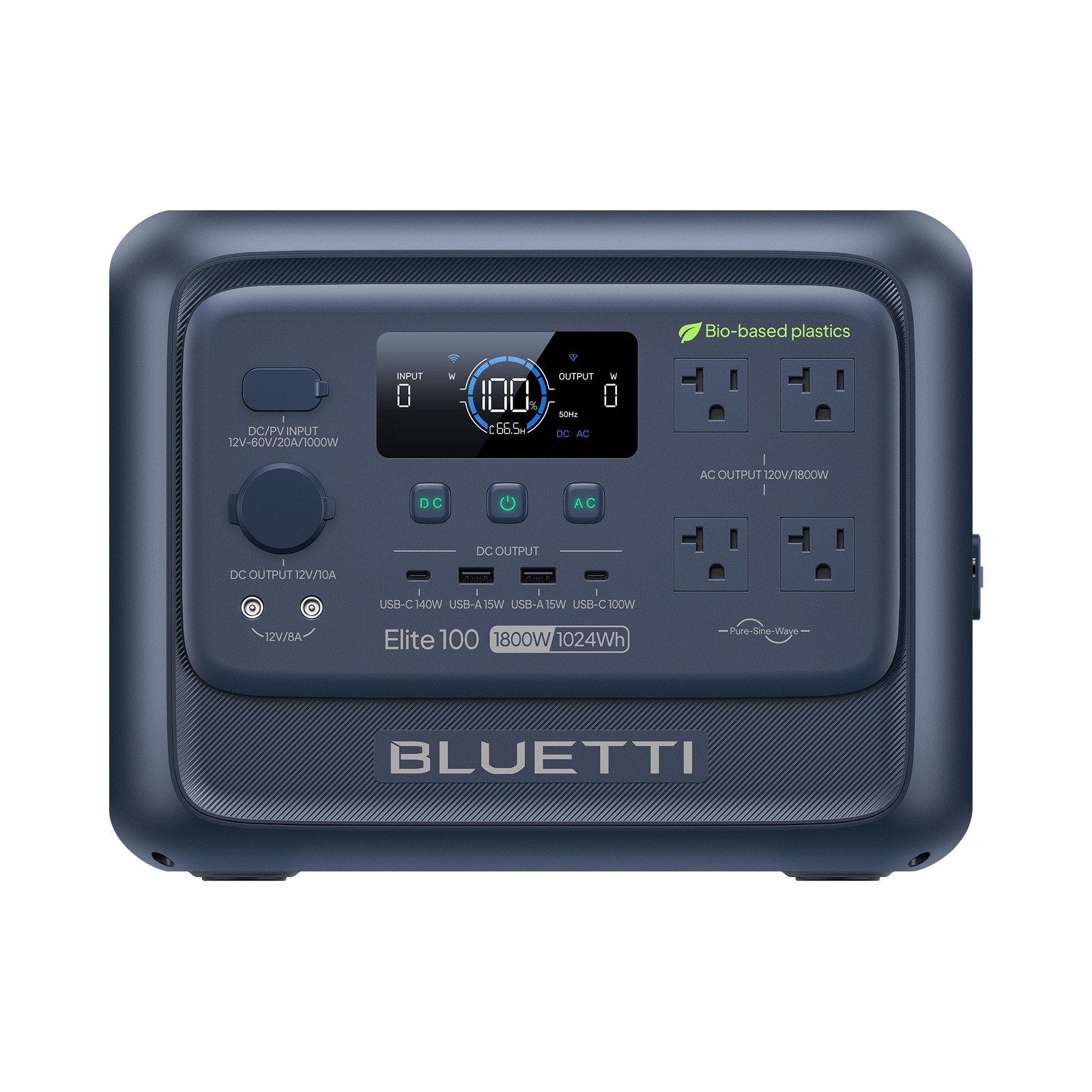 BLUETTI Elite 100 V2 Bio-based 1024Wh 1800W Portable Power Station for Travel