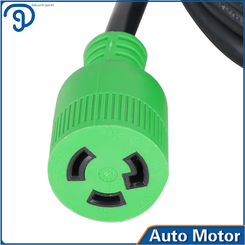 3 Prong 30 A Adapter Plug Generator Extension Cord 10-100 Ft NEMA L5-30P/L5-30R