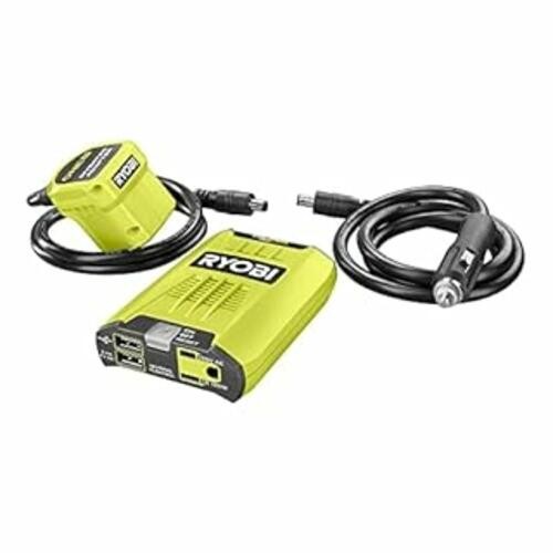 RYOBI ONE+ 18V 120-Watt 12V Automotive Power Inverter with Dual USB Ports