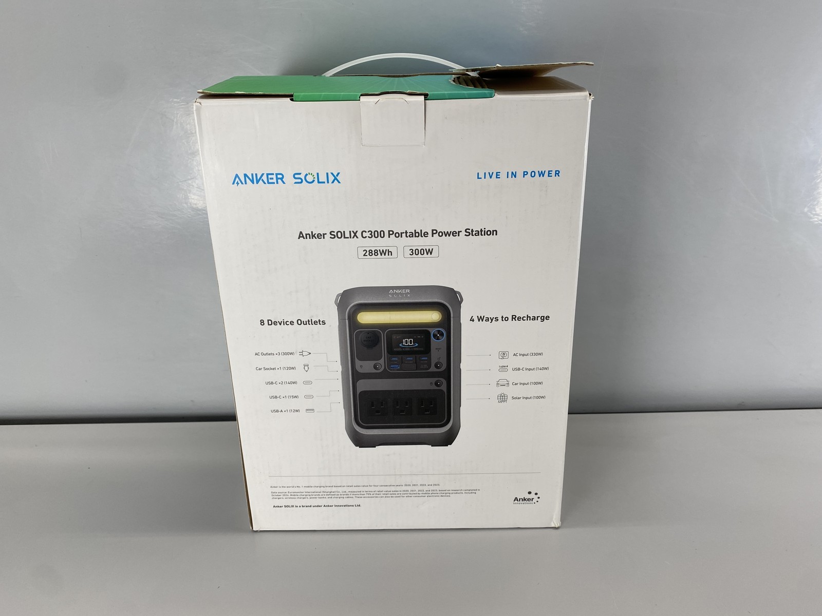 Anker SOLIX C300 Portable Power Station 300W- Black