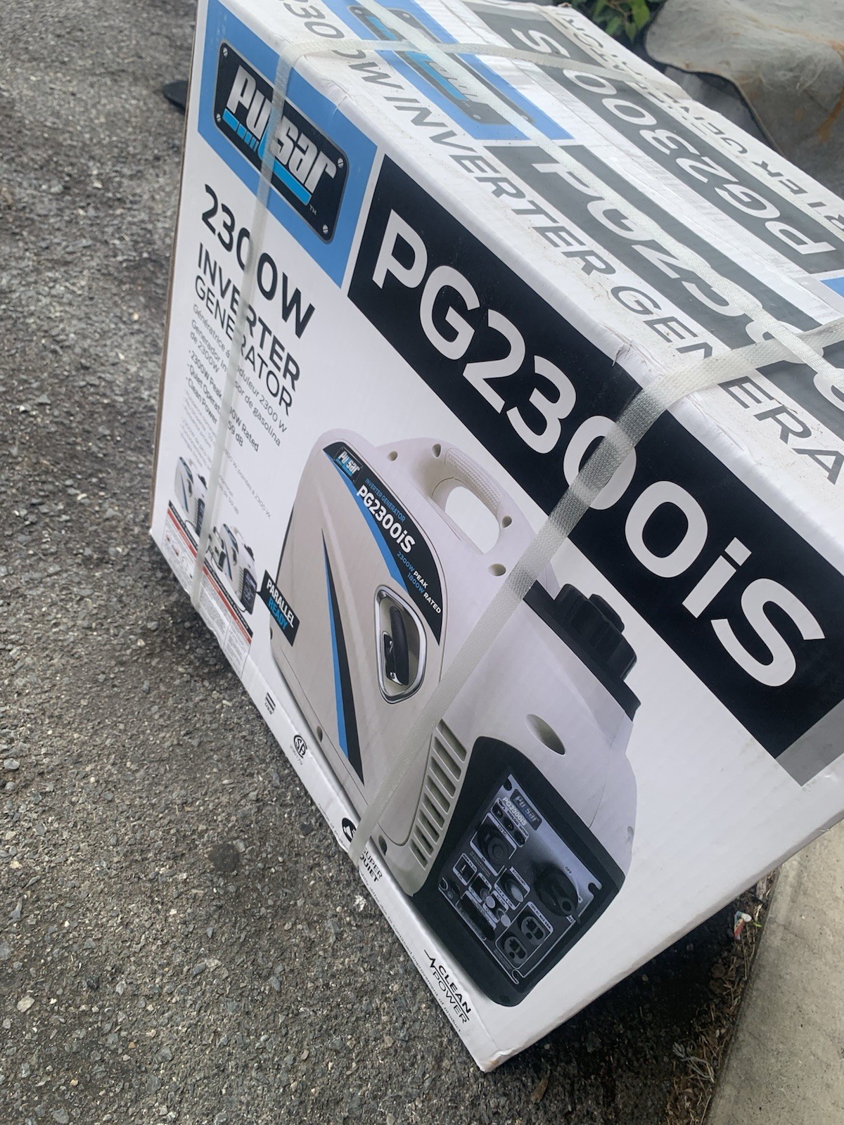 BRAND NEW Pulsar Gas-Powered 2300W Portable Inverter Generator PG2300IS (White)
