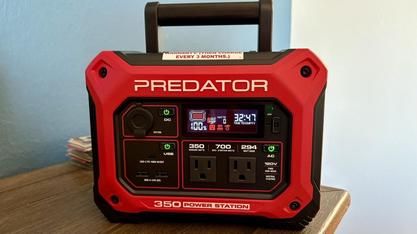 350W Portable Power Station 294Wh Backup Battery Generator with AC DC USB