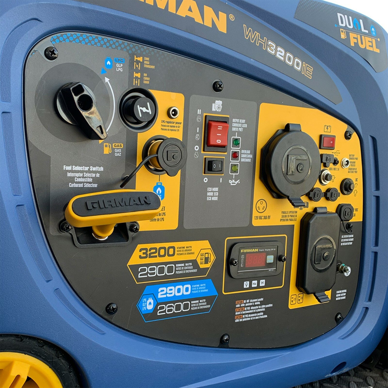 FIRMAN WH02942F 3200/2900W Dual Fuel Inverter Portable Generator